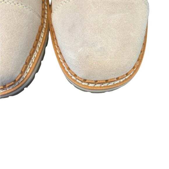 Sam Edelman Bowen Grey Suede Faux Fur Hiking Boot size 7.5 - Picture 10 of 12